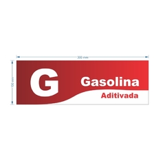 Imagem do Adesivo de Bomba Gasolina Aditivada / Onda