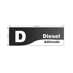 Imagem do Adesivo de Bomba Diesel Aditivado / Onda