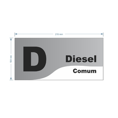 Adesivo de Bomba Diesel Comum / Onda