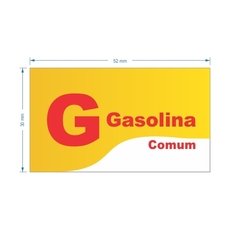 Adesivo Gasolina Comum / AID-TR-VB0127 - comprar online