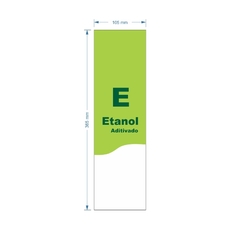 Adesivo de Bomba Etanol Aditivado / Onda - Trade Postos - Comunicação visual