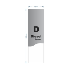 Adesivo de Bomba Diesel Comum / Onda - Trade Postos - Comunicação visual