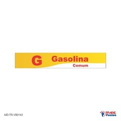 Adesivo Gasolina Comum / AID-TR-VB0143