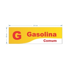 Adesivo de Bomba Gasolina Comum / Onda - Trade Postos - Comunicação visual