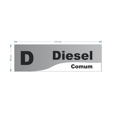 Adesivo de Bomba Diesel Comum / Onda - Trade Postos - Comunicação visual