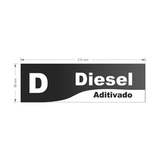 Adesivo de Bomba Diesel Aditivado / Onda - Trade Postos - Comunicação visual