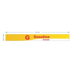 Adesivo de Bomba Gasolina Comum / Onda