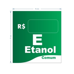 Adesivo de Bomba Etanol Comum / Onda - Trade Postos - Comunicação visual