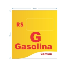 Adesivo de Bomba Gasolina Comum / Onda - Trade Postos - Comunicação visual