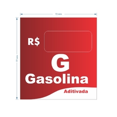 Adesivo de Bomba Gasolina Aditivada / Onda - Trade Postos - Comunicação visual