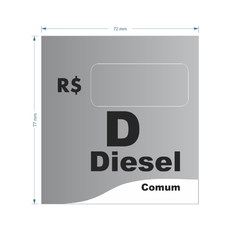 Adesivo de Bomba Diesel Comum / Onda - Trade Postos - Comunicação visual