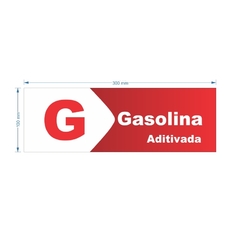 Imagem do Adesivo de Bomba Gasolina Aditivada / Seta
