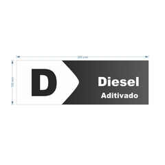 Imagem do Adesivo de Bomba Diesel Aditivado / Seta