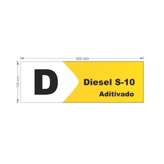 Imagem do Adesivo de Bomba Diesel S-10 Aditivado / Seta