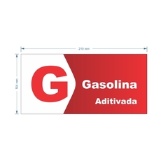 Adesivo de Bomba Gasolina Aditivada / Seta
