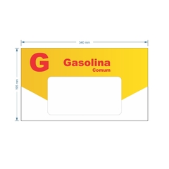 Adesivo de Bomba Gasolina Comum / Seta na internet