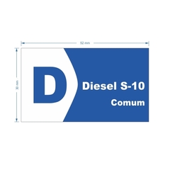Adesivo de Bomba Diesel S-10 Comum / Seta - comprar online
