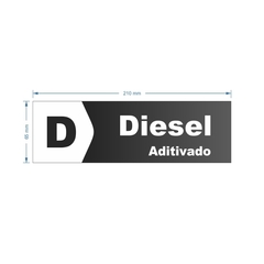 Adesivo de Bomba Diesel Aditivado / Seta - Trade Postos - Comunicação visual