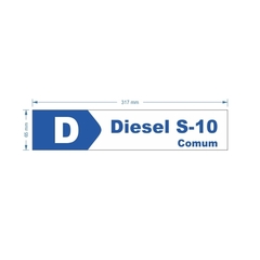 Adesivo de Bomba Diesel S-10 Comum / Seta - loja online