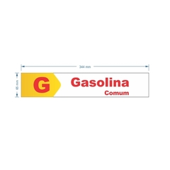 Imagem do Adesivo de Bomba Gasolina Comum / Seta
