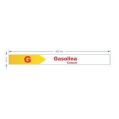 Adesivo de Bomba Gasolina Comum / Seta - comprar online