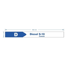 Adesivo de Bomba Diesel S-10 Comum / Seta - comprar online