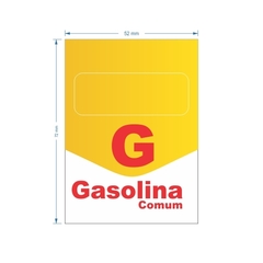 Adesivo de Bomba Gasolina Comum / Seta na internet