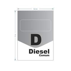 Adesivo de Bomba Diesel Comum / Seta na internet