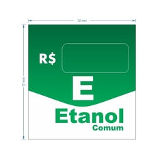 Adesivo de Bomba Etanol Comum / Seta - Trade Postos - Comunicação visual