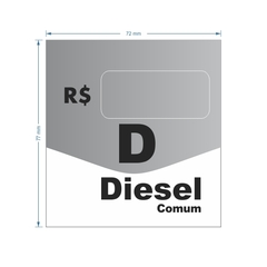 Adesivo de Bomba Diesel Comum / Seta - Trade Postos - Comunicação visual
