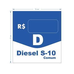 Adesivo de Bomba Diesel S-10 Comum / Seta - Trade Postos - Comunicação visual