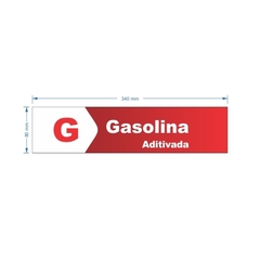Adesivo de Bomba Gasolina Aditivada / Seta - loja online