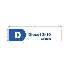 Adesivo de Bomba Diesel S-10 Comum / Seta - loja online