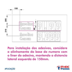 Adesivo Diesel S-10 Comum Para Painel de Preço - Sem Iluminação - PP019 - PP030 - Trade Postos - Comunicação visual