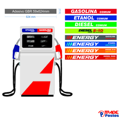 Adesivo GBR - 59x624mm - Saia de Bomba M01