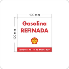 Adesivo Gasolina Refinada Modelo 1 - AID-SH-MM0001-100x100mm