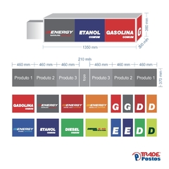 Indicador Quadrado Vertical 3 Produtos - comprar online