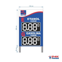 Placa de Poste Etanol Gasolina