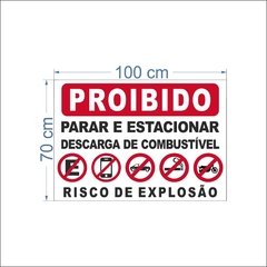 Placa PS Proibido Estacionar /PSD-EX-0014 - comprar online