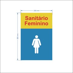 Placa PS Sanitario Feminino /PSD-EX-0011 - comprar online