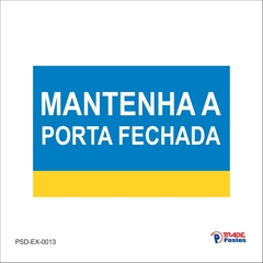 Placa PS Mantena a porta fechada /PSD-EX-0013