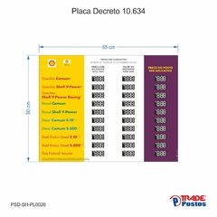 Placa Decreto 10.634 ANP Preço Aplicativo / PSD-SH-PL0024 na internet