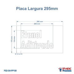 Placa Acrílico Transparente Etanol Aditivado Para Painel de Preço - Com Iluminação - PP077 - PP100 na internet