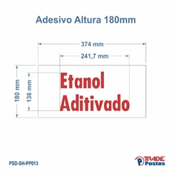 Placa Acrílico Vermelho Etanol Aditivado Para Painel de Preço - Com Iluminação - PP013 - comprar online