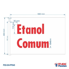 Placa Acrílico Etanol Comum Para Monólito - Com Iluminação - PP045 - comprar online