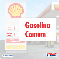 Placa Acrílico Gasolina Comum Para Monólito - Com Iluminação - PP046