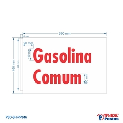 Placa Acrílico Gasolina Comum Para Monólito - Com Iluminação - PP046 - comprar online