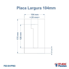 Placa Acrílica Transparente Numero 1 Para Painel Shell - Com Iluminação - PP063 - PP088 - comprar online