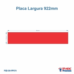 Placa Acrílica Vermelha Block Para Painel Shell - Com Iluminação - PP074 - comprar online