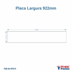 Placa Acrílica Transparente Block Branca Para Painel Shell - Com Iluminação - PP075 - comprar online